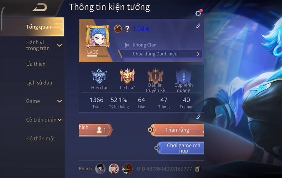 Cách đổi tên màu xanh trong Liên quân Mobile