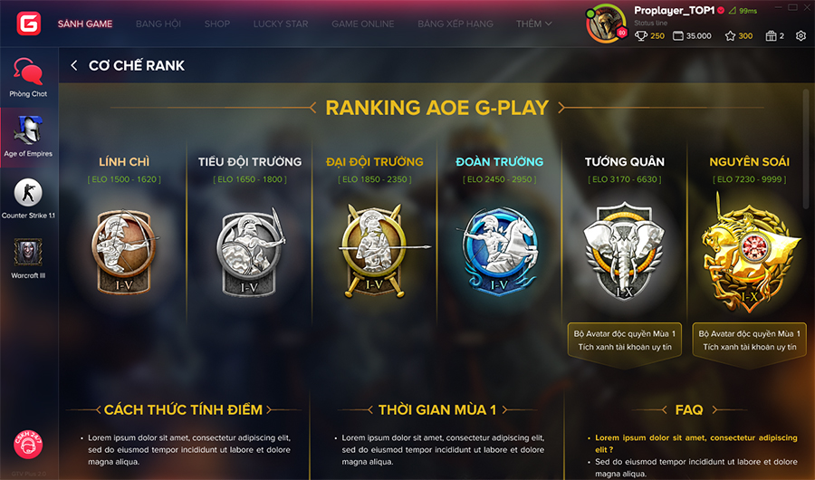 AoE Ranking: Bước đột phá mới cho thể thao điện tử chuyên nghiệp AoE Ranking: Bước đột phá mới cho thể thao điện tử chuyên nghiệp