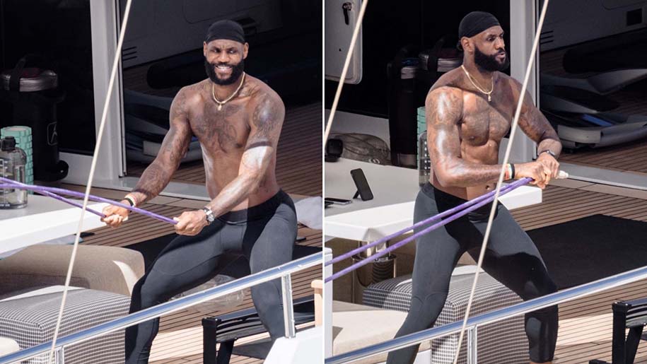 LeBron James nghỉ mát tại Ý: Đi du thuyền vẫn tập luyện cực nhiệt