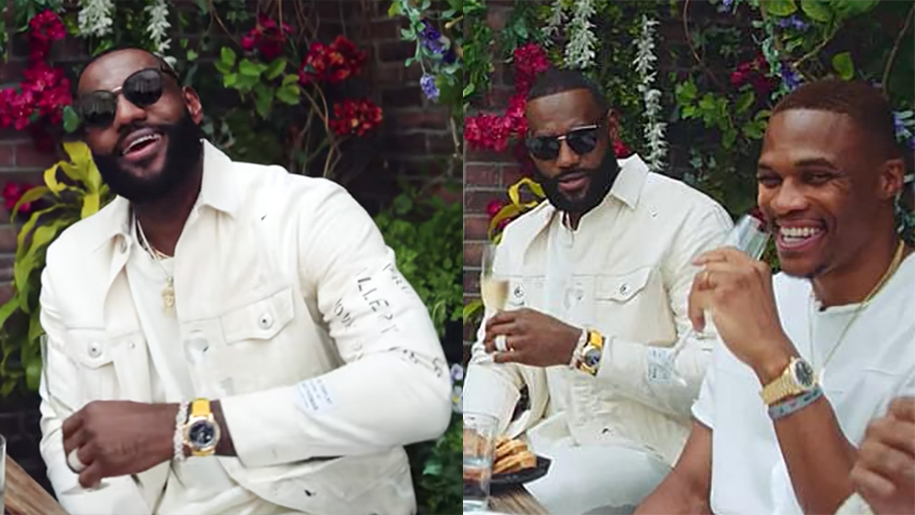 Sao bóng rổ Russell Westbrook cùng LeBron James đi đóng MV cho rapper Nas