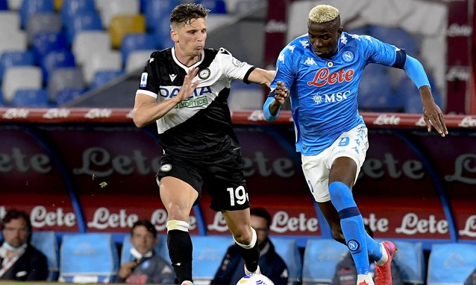 Đội hình ra sân Udinese vs Napoli hôm nay dự kiến