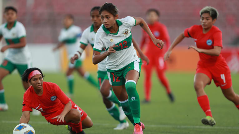 Kết quả nữ Indonesia vs Singapore, v&ograve;ng loại Asian Cup 2022