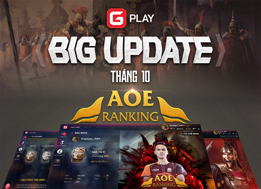 GPlay chính thức ra mắt phiên bản AoE Ranking