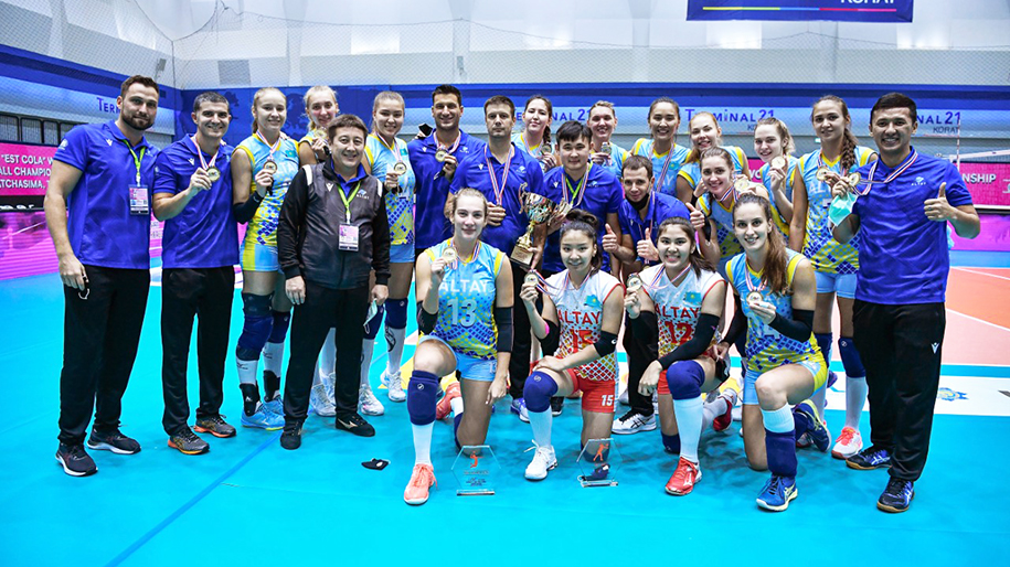 Kết quả giải b&oacute;ng chuyền V&ocirc; địch c&aacute;c CLB nữ ch&acirc;u &Aacute; 2021: Đại diện Kazakhstan v&ocirc; địch