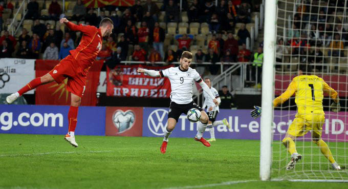 Kết quả Bắc Macedonia vs Đức, vòng loại World Cup 2022