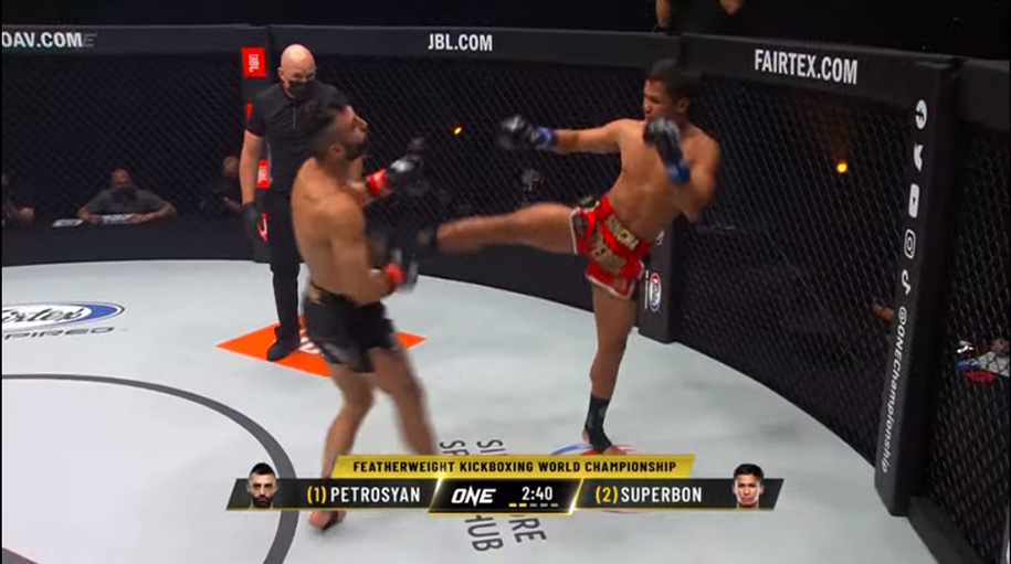 Superbon knockout Giorgio Petrosyan, lên ngôi vô địch ONE Featherweight Kickboxing