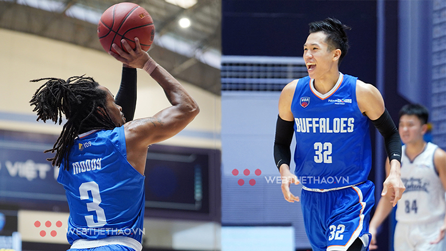 Bay cao cùng Anthony Moody, Hanoi Buffaloes thiết lập kỷ lục CLB mới với 110 điểm