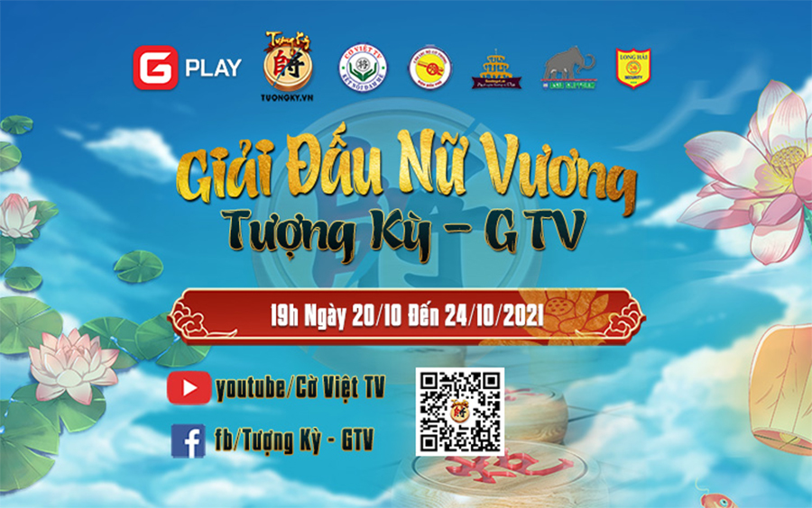 Giải cờ Tướng nữ online mừng 20-10 tranh cup Tượng Kỳ GTV