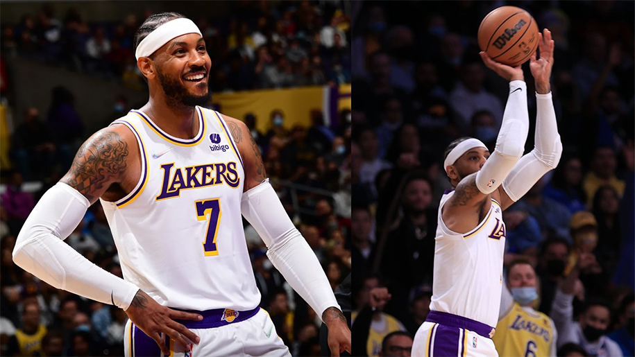 Carmelo Anthony tiếp tục thăng hoa trên sân nhà, Lakers thắng dễ Houston Rockets
