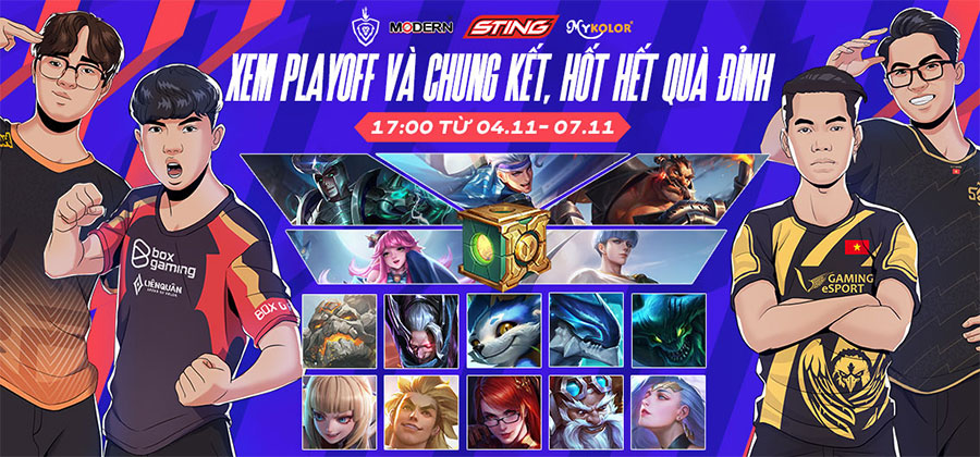 Sự kiện Liên Quân 7/11: Nhận giftcode khi theo dõi Playoffs ĐTDV