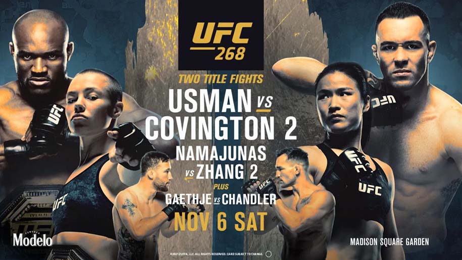 Xem trực tiếp UFC 268: Kamaru Usman vs Colby Covington 2 ở đâu, kênh nào?
