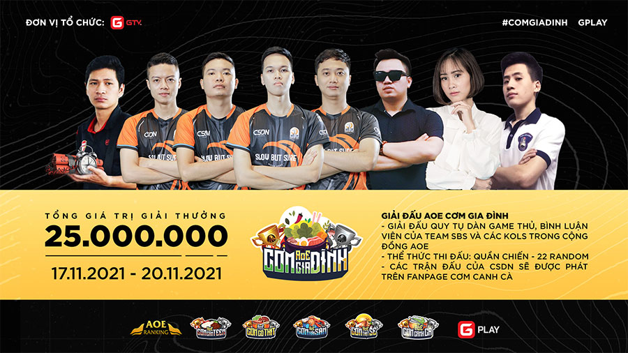 Lịch thi đấu AoE Cơm Gia Đình lần 2