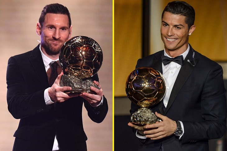 Messi v&agrave; Ronaldo c&oacute; tổng cộng bao nhi&ecirc;u Quả b&oacute;ng v&agrave;ng?