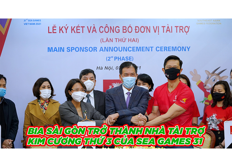 Bia Saigon trở thành nhà tài trợ kim cương thứ 3 của SEA Games 31 Bia Saigon trở thành nhà tài trợ kim cương thứ 3 của SEA Games 31