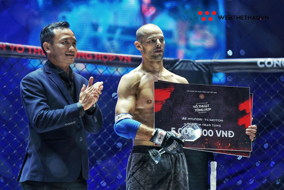 Đêm tranh Cúp MMA Việt Nam 2021 ghi nhận số tiền thưởng kỷ lục cho võ sỹ