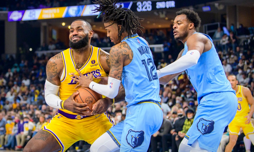 Nhận định bóng rổ NBA 2021-22: Memphis Grizzlies vs Los Angeles Lakers (ngày 10/1 9h30)