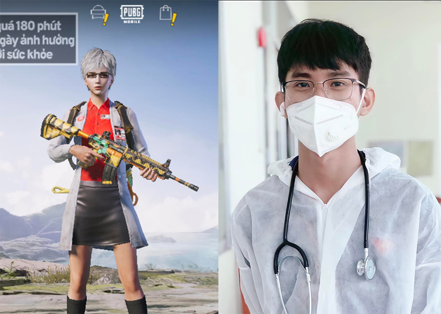Nam game thủ PUBG Mobile là 'chiến sĩ áo trắng' tuyến đầu chống dịch.