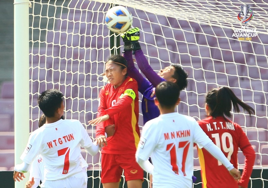 Kết quả nữ Việt Nam 2-2 Myanmar: Lọt vào tứ kết, nuôi giấc mơ World Cup