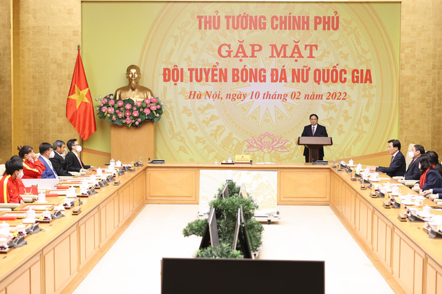 Thủ tướng Phạm Minh Chính: Chúng ta cần quan tâm hơn nữa đến bóng đá nữ