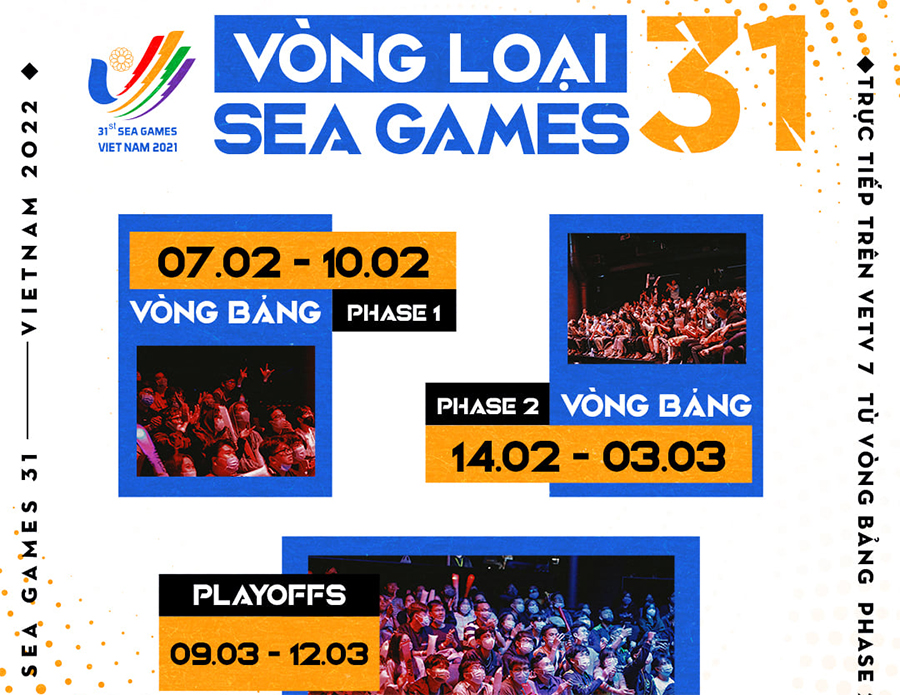 Trực tiếp vòng loại SEA Games 31 bộ môn LMHT khu vực Việt Nam