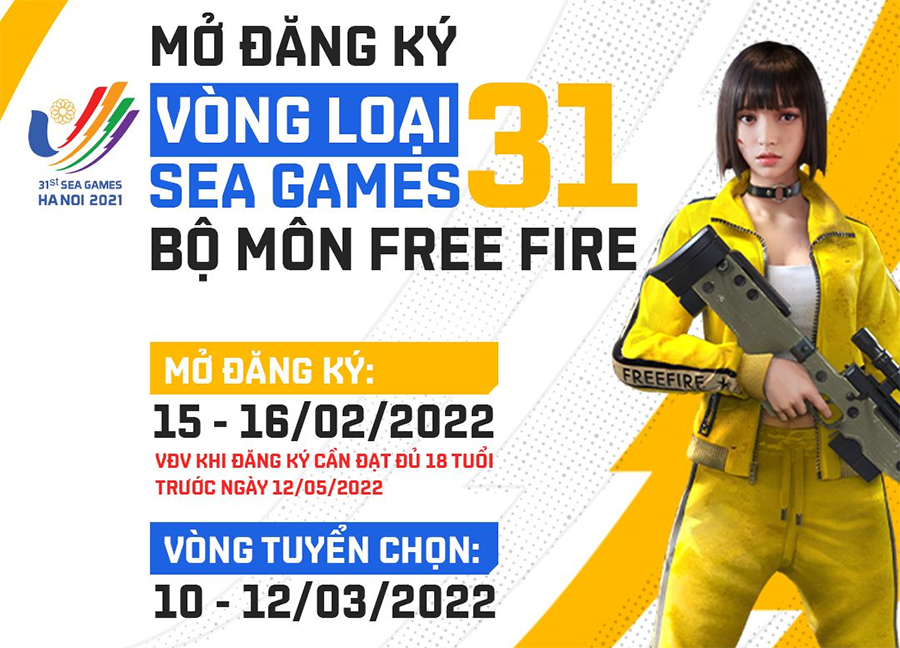 Garena phối hợp cùng VIRESA tổ chức vòng loại SEA Games 31 nội dung Free FIre