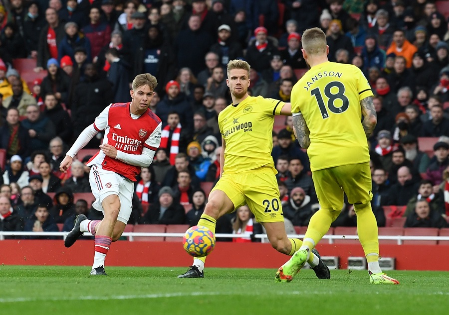 Kết quả Arsenal vs Brentford, v&ograve;ng 26 Ngoại hạng Anh