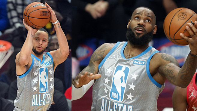Song sát Stephen Curry - LeBron James rực sáng, giành chiến thắng NBA All-Star Game 2022