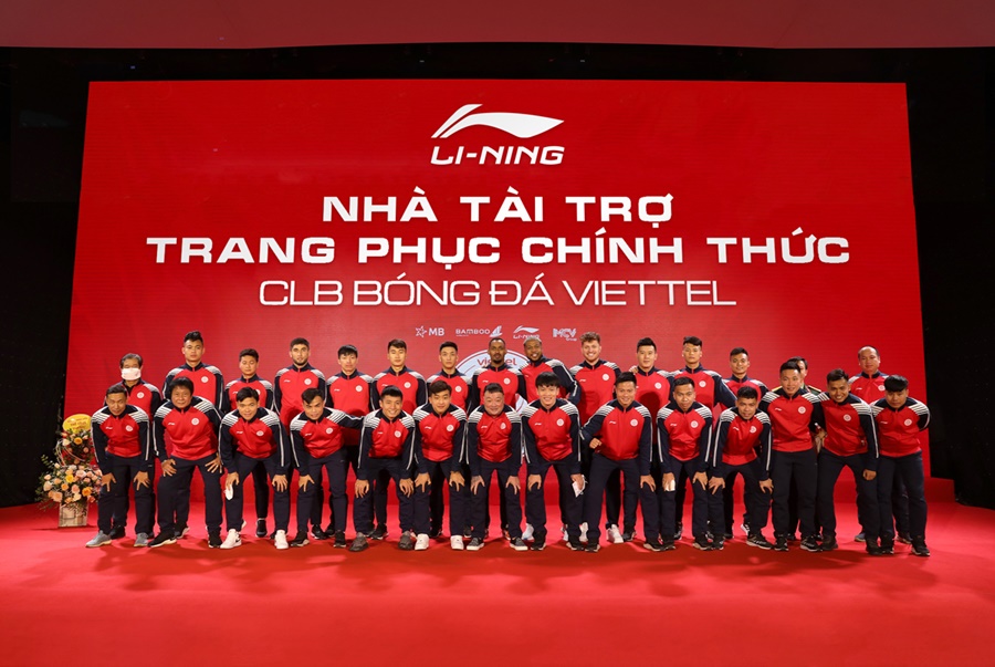LI-NING trở thành nhà tài trợ trang phục chính thức CLB bóng đá Viettel