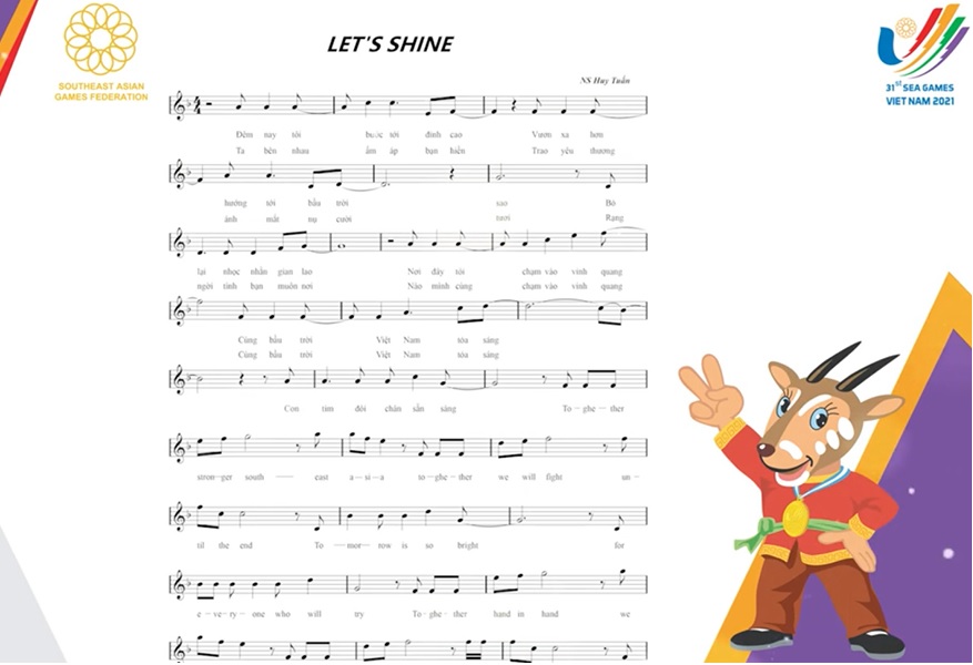 B&agrave;i h&aacute;t SEA Games 31: H&atilde;y tỏa s&aacute;ng - Let's Shine