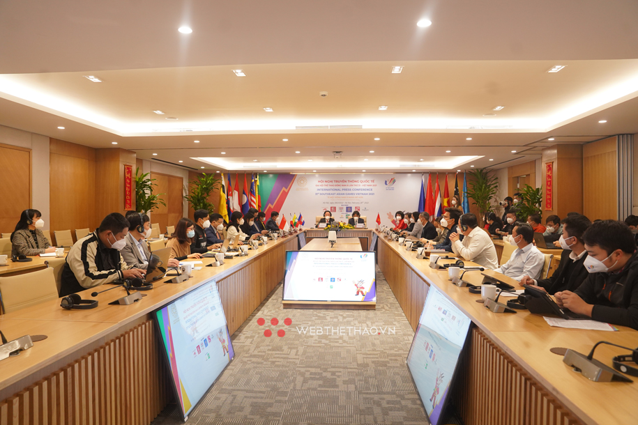 Toàn cảnh Hội nghị Truyền thông Quốc tế SEA Games 31 lần thứ nhất