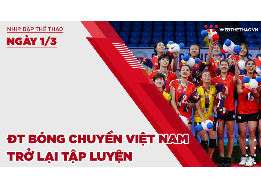 Nhịp đập thể thao | 1/3: ĐT bóng chuyền Việt Nam trở lại tập luyện