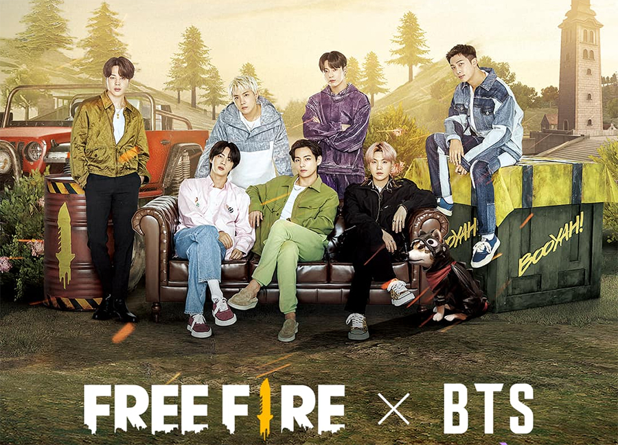 Free Fire hợp tác cùng nhóm nhạc nam nổi tiếng BTS