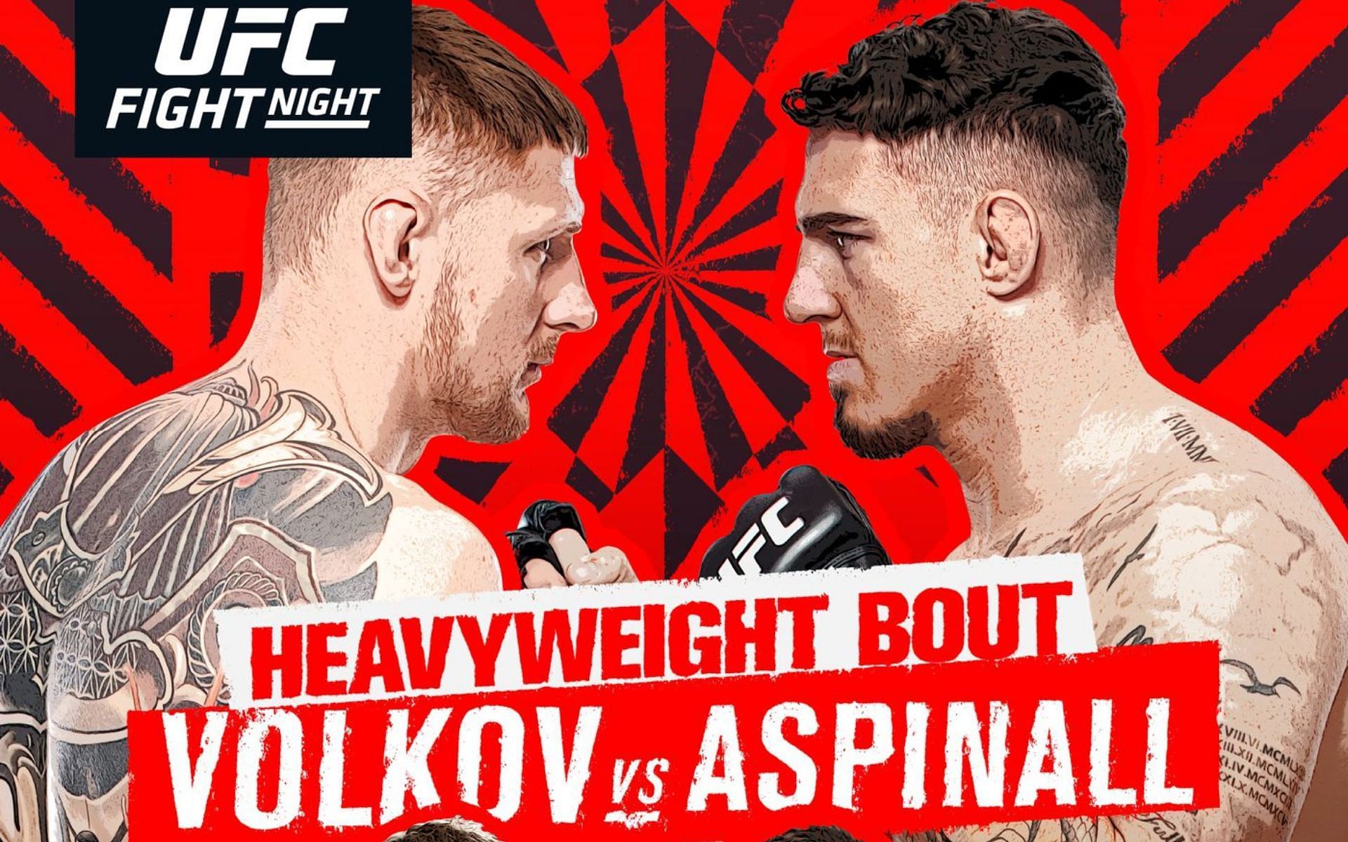 Lịch thi đấu UFC Fight Night 204: Alexander Volkov vs. Tom Aspinall