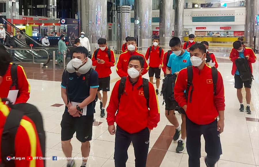 Vừa đến UAE, U23 Việt Nam lao ngay vào tập luyện cho U23 Dubai Cup 2022