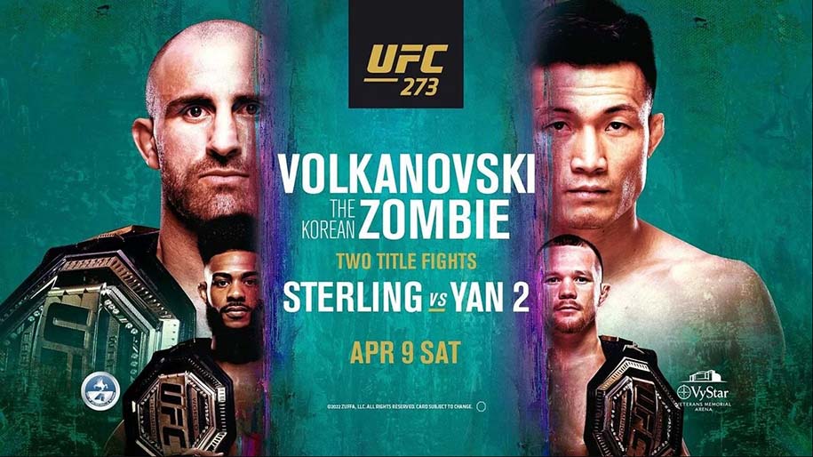 Kết quả UFC 273: Volkanovski "thảm sát" Chan Sung Jung, Aljamain Sterling bảo vệ đai trong tranh cãi
