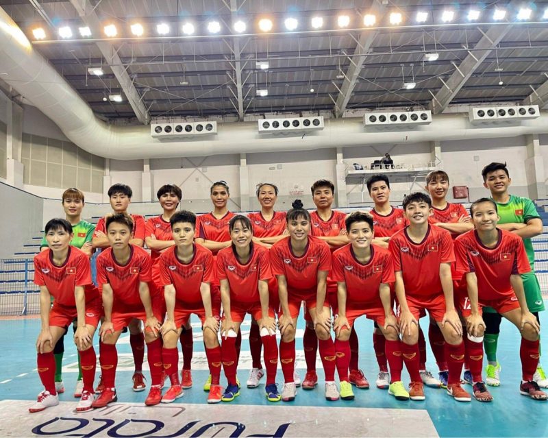 Tuyển nữ futsal Việt Nam thắng đậm Bahrain trước thềm SEA Games 31