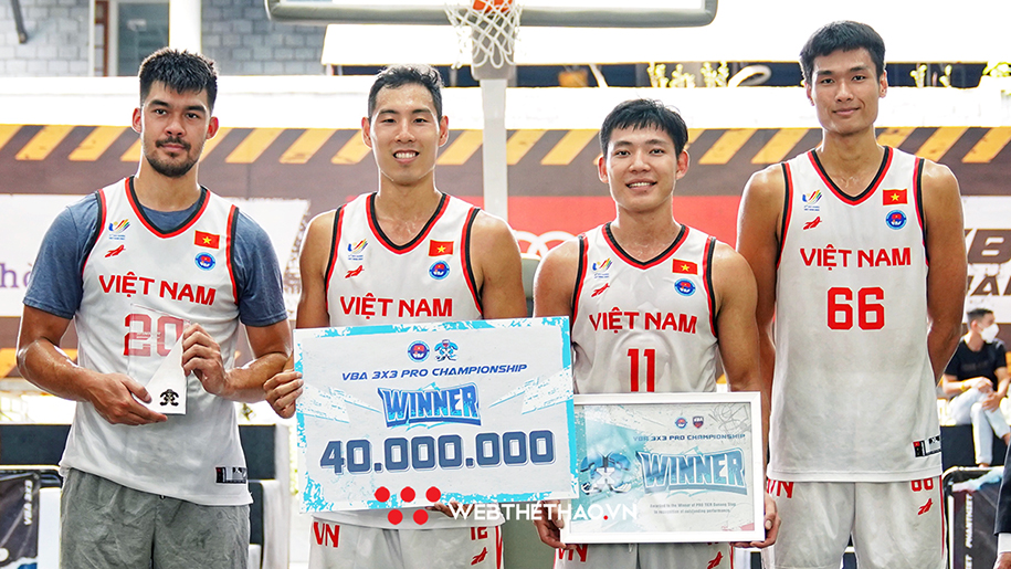 Kết quả VBA 3x3 2022 Chặng 1: Đội tuyển Việt Nam vô địch Pro, Dolphins lên ngôi U20