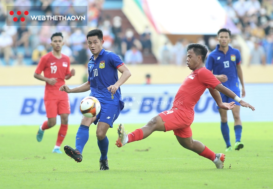 Kết quả U23 Singapore 2-2 U23 Lào: Đánh rơi chiến thắng phút bù giờ