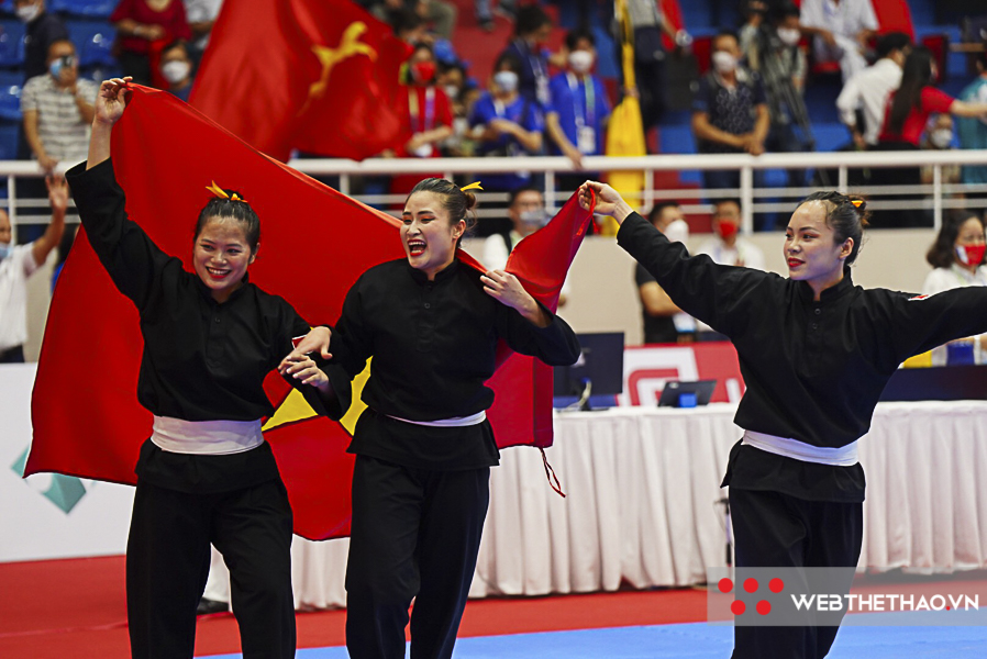 Chùm ảnh: Silat Việt Nam có huy chương Vàng đầu tiên ở SEA Games 31
