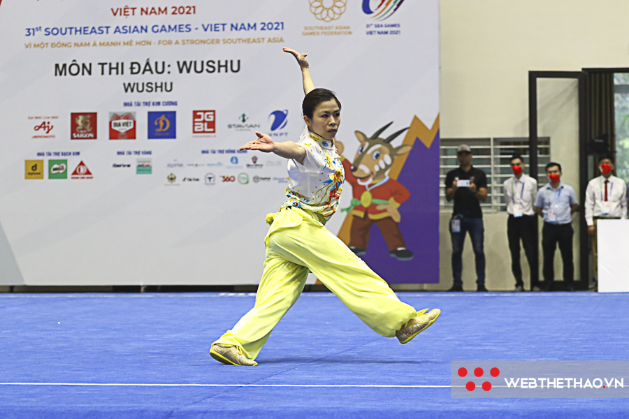 Wushu SEA Games 31: Hoàng Thị Phương Giang giành HCV cuối cùng cho nội dung Taolu