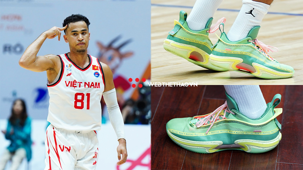 Cực phẩm “giày trà sữa" của Juzang đấu SEA Games: Cùng mẫu với Jayson Tatum, chỉ 3 đôi toàn cầu