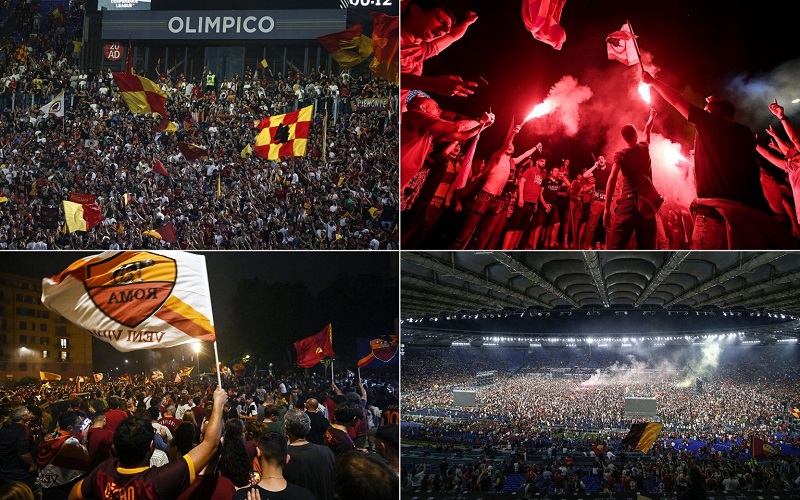 AS Roma vô địch Conference League, sân Olimpico “vỡ trận” vì CĐV