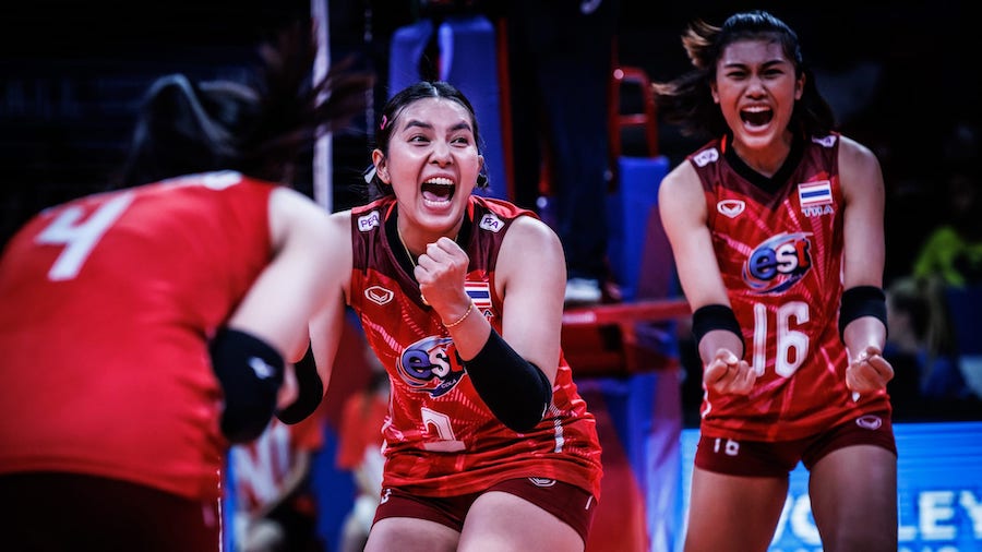 Thái Lan mở màn giải bóng chuyền VNL 2022 đầy ấn tượng