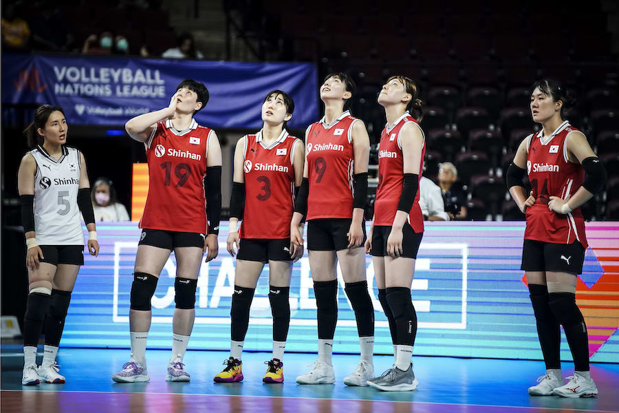Bóng chuyền nữ Hàn Quốc tiếp tục chìm trong nỗi thất vọng tại VNL 2022