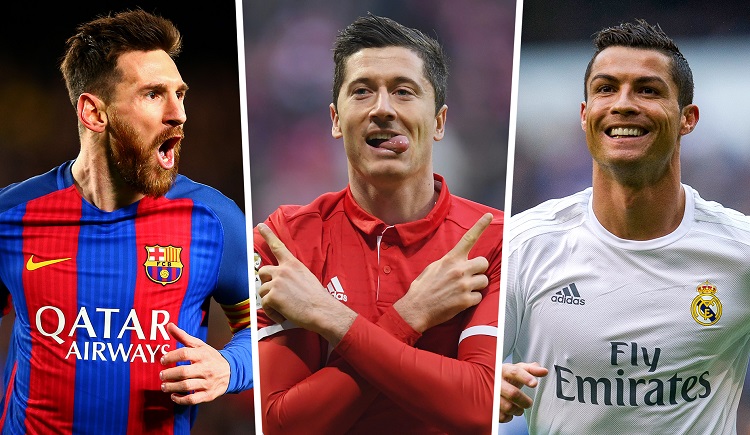 So sánh mùa giải tốt nhất của Lewandowski, Ronaldo và Messi