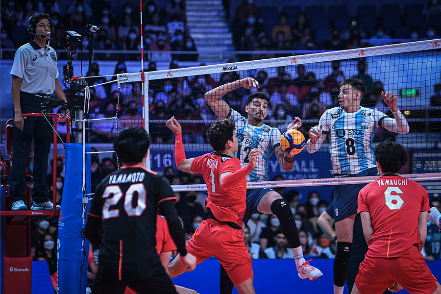 Highlights bóng chuyền nam Nations League: Argentina vs Nhật Bản