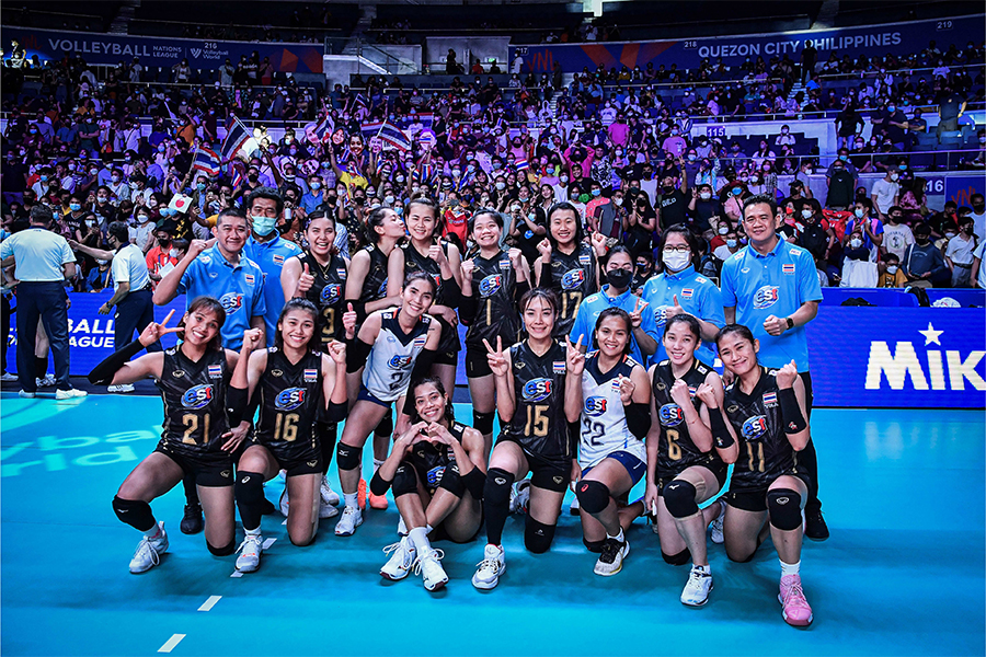 Bóng chuyền nữ Thái Lan đón tin vui trước tuần 3 vòng bảng VNL 2022