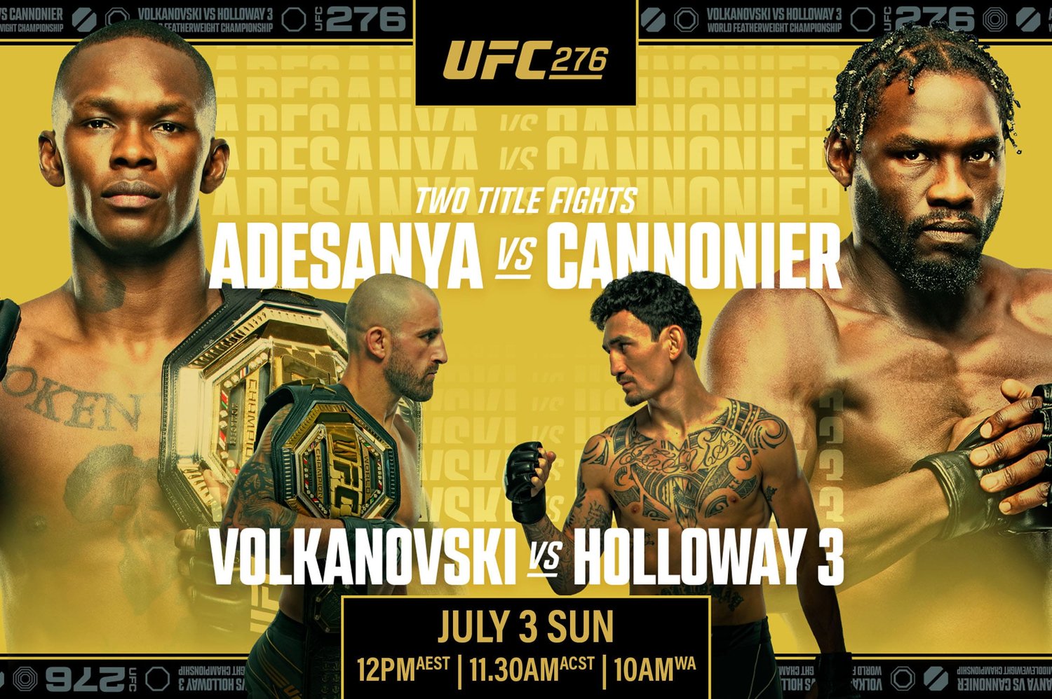 UFC 276: Những lý do không thể bỏ qua siêu phẩm MMA tháng 7