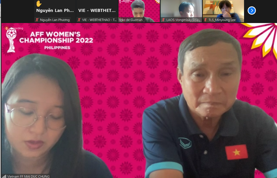 HLV Mai Đức Chung: Tuyển nữ Việt Nam coi trọng giải AFF Cup 2022
