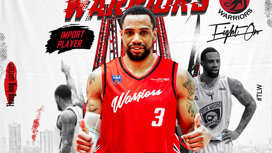 Thang Long Warriors công bố ngoại binh mới: Tiền đạo thon gọn với lối chơi đa dạng